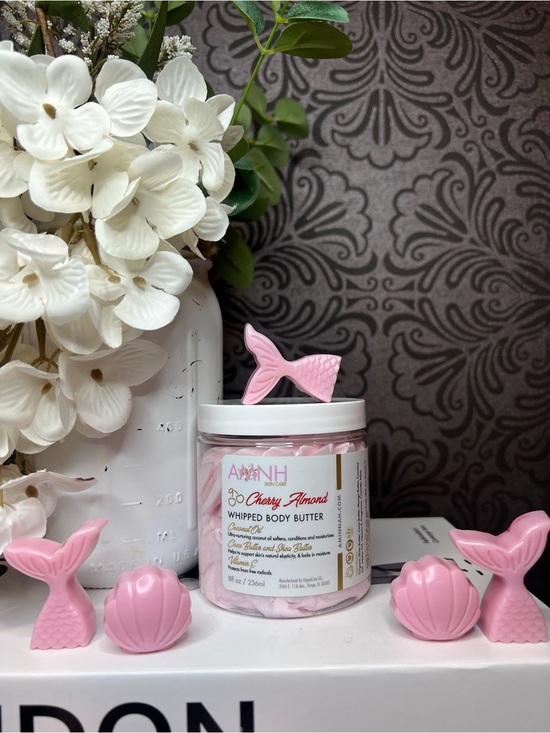 Aminnah Other - Cherry Almond Whipped Body Butter & Goats Milk Soaps Rose Petal Scented